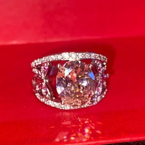 Light pink butterfly ring